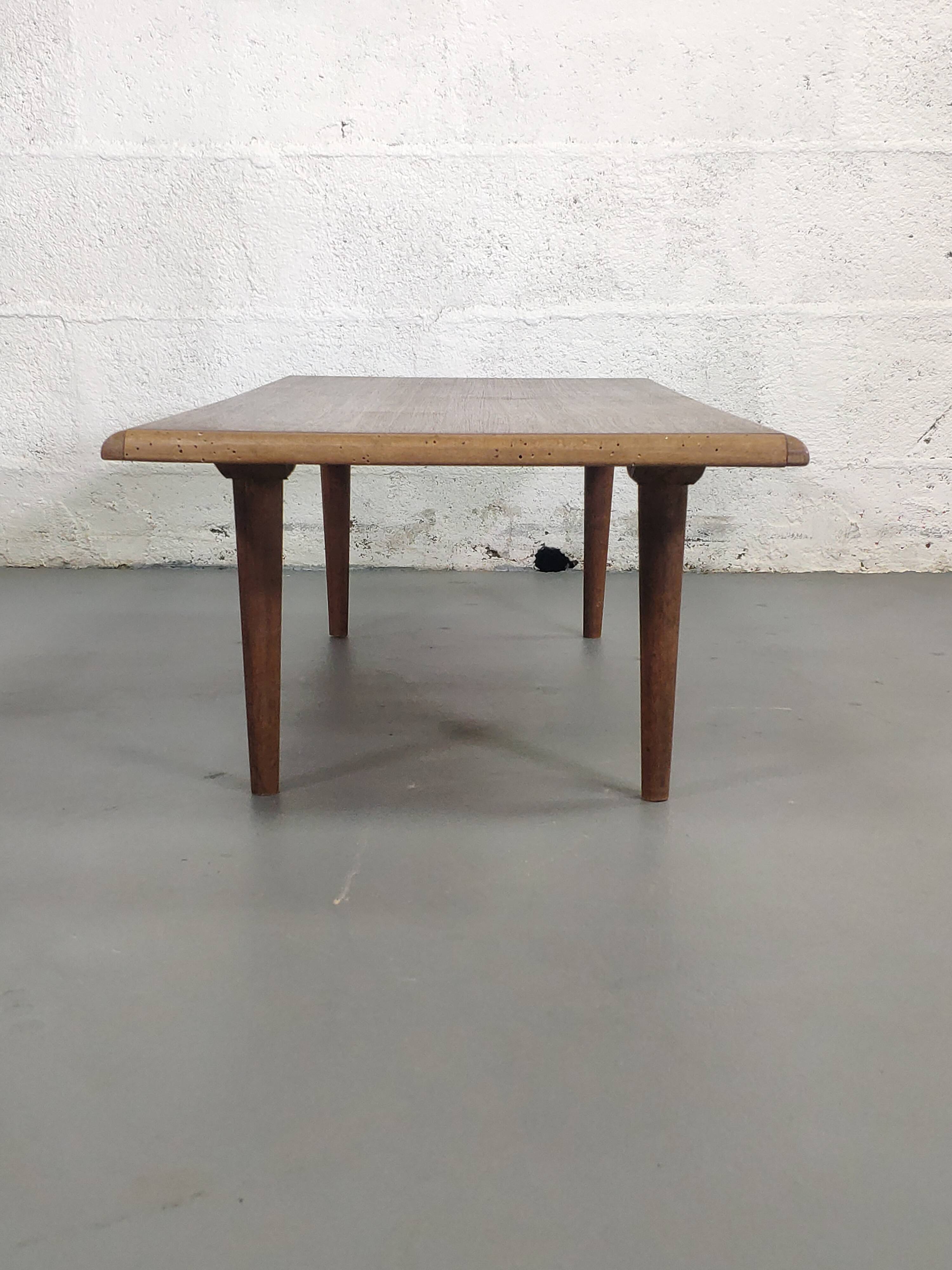 Rectangular vintage coffee table