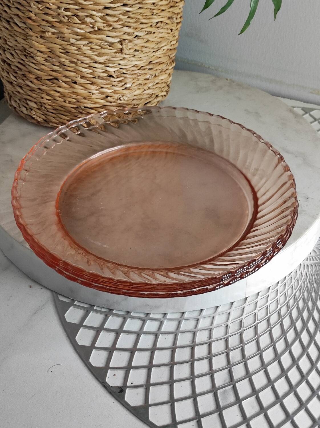 Rosaline flat dessert plates