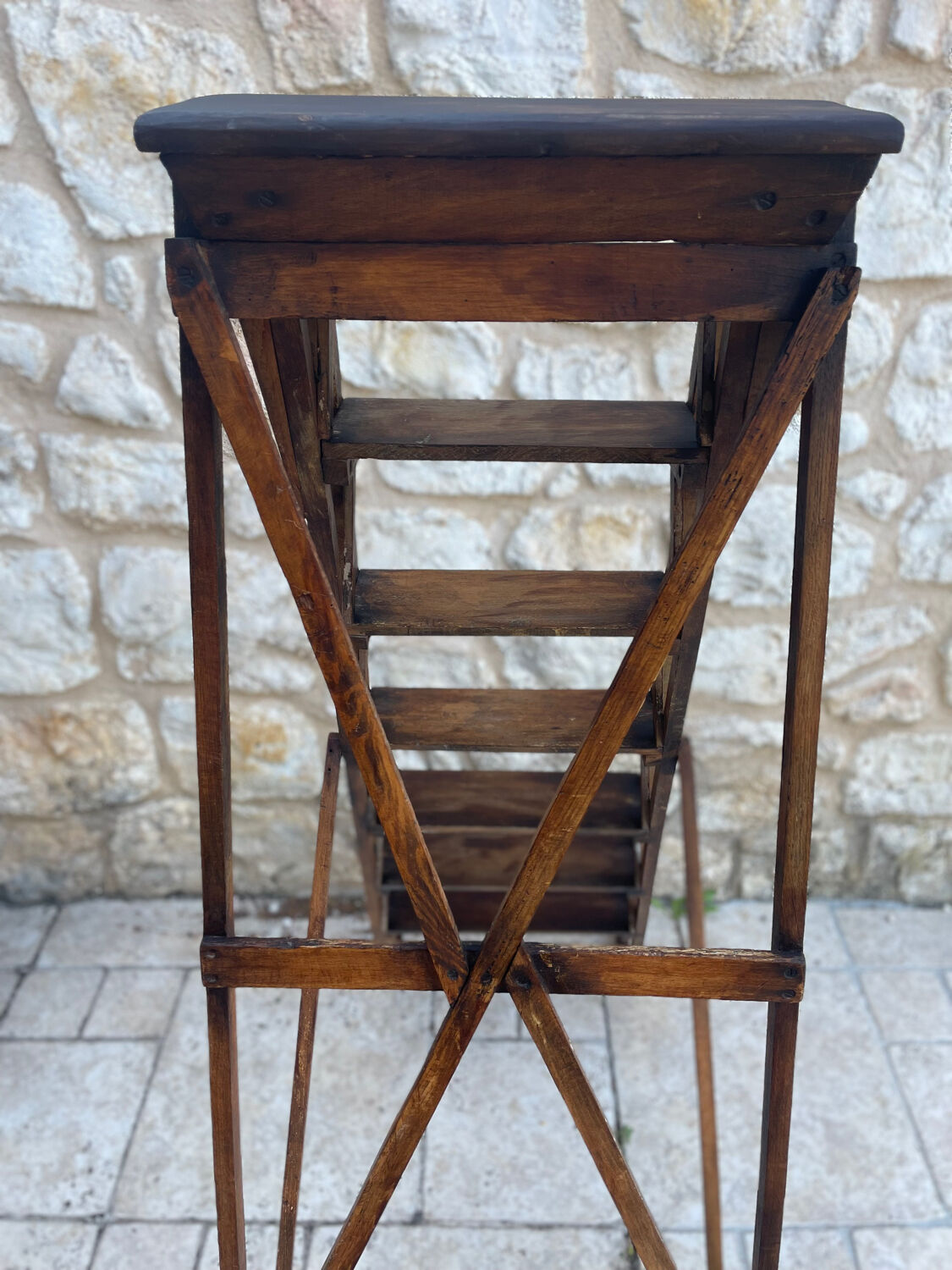 Decorative wooden ladder