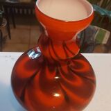 Vintage red opaline vase