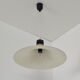 Mid-century Brown Lacquered metal Pendant circa 1980's.