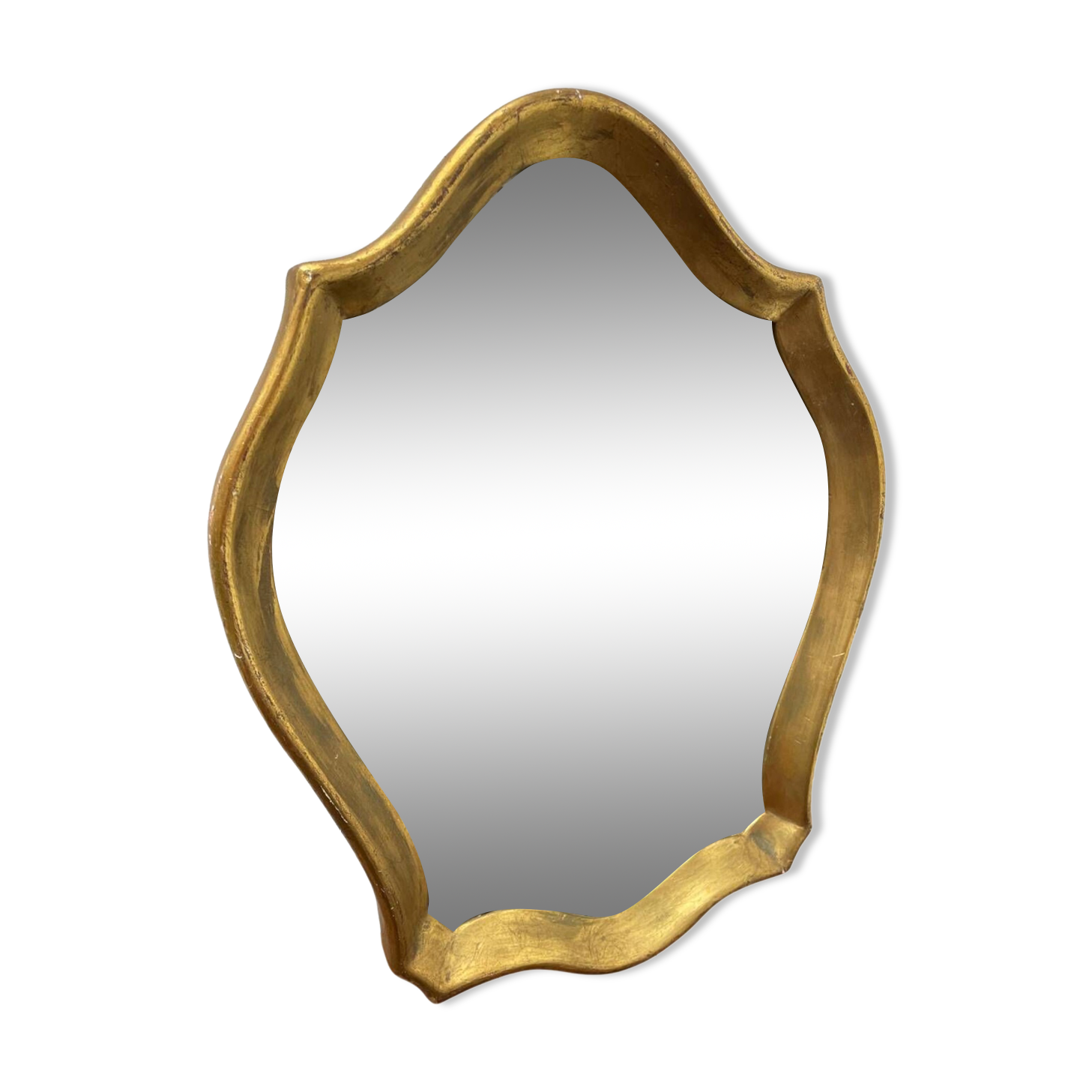 Old wooden mirror