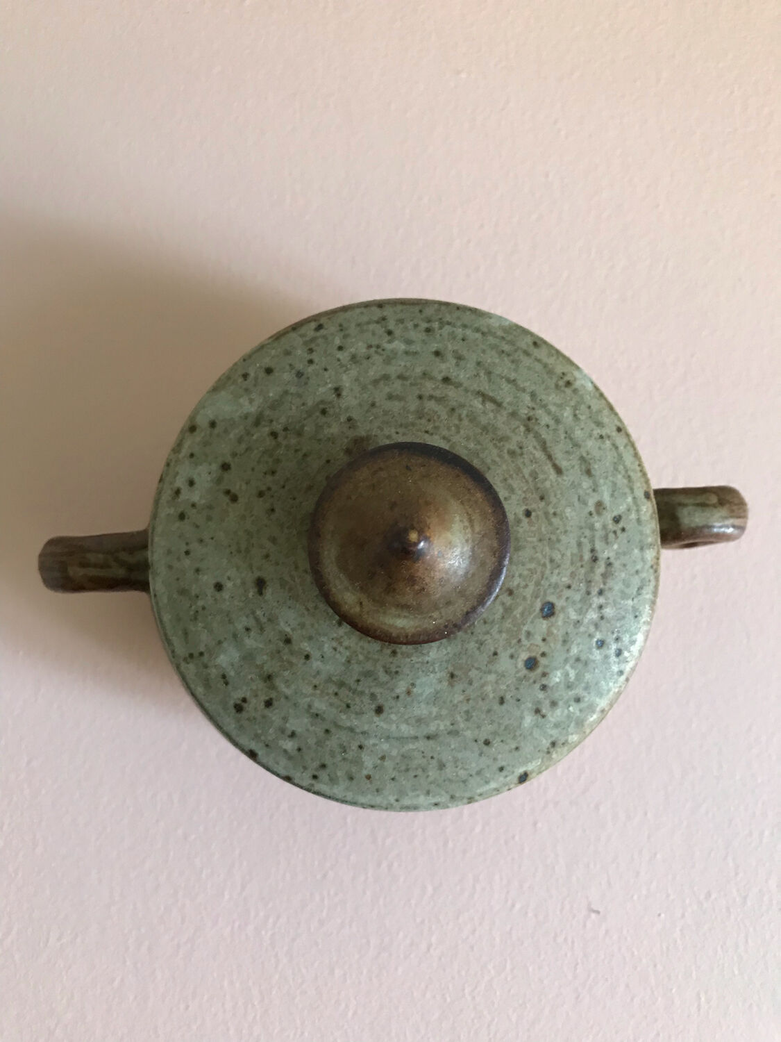 Stoneware sugar bowl