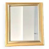 Wooden mirror, smooth and gilded