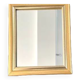 Wooden mirror, smooth and gilded