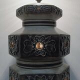 Double lighting ceramic lamp stand