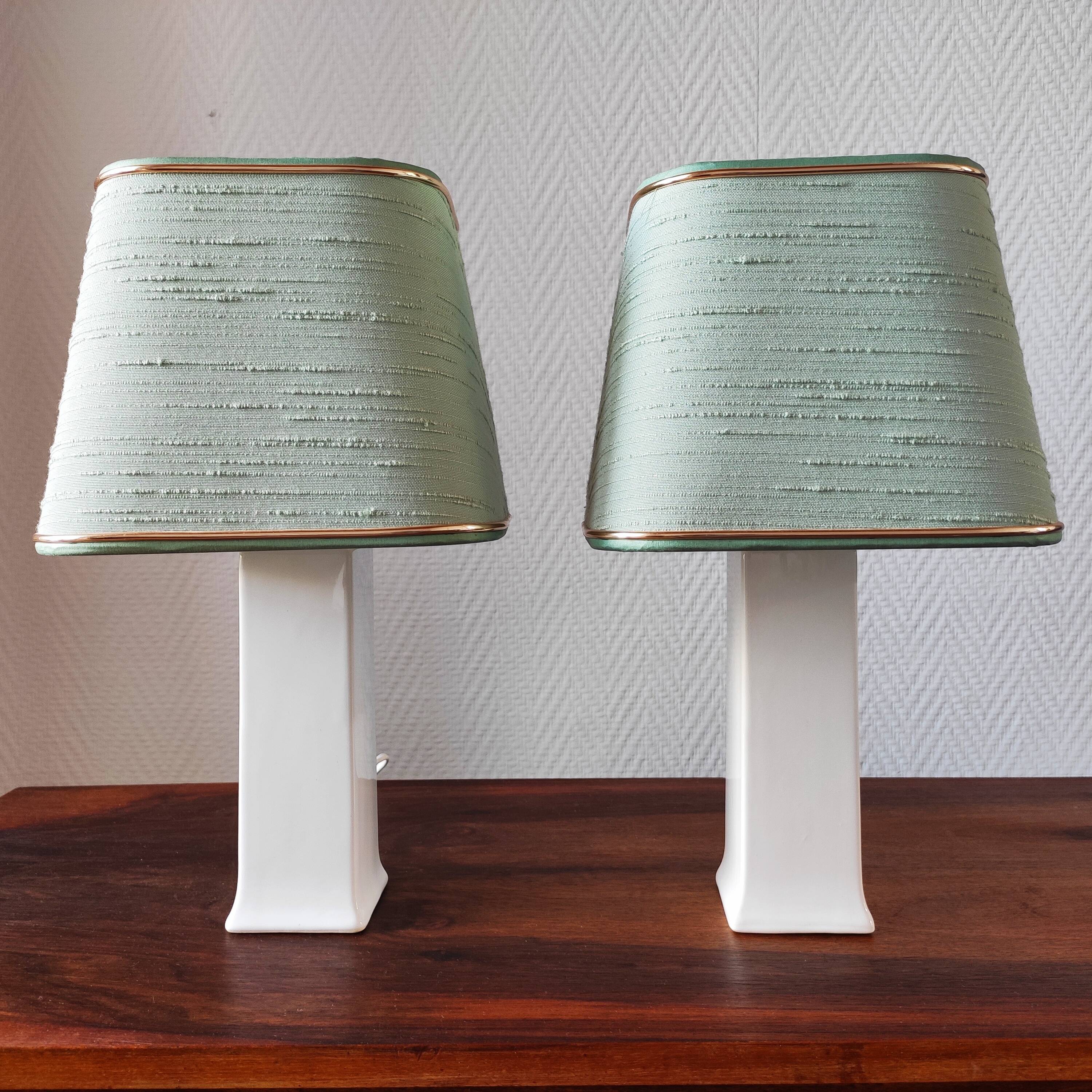 Pair of vintage Danish lamps 1980