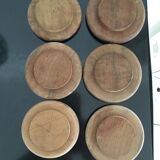 6 vallauris ceramic pots