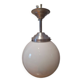 Art Deco opaline ball chandelier