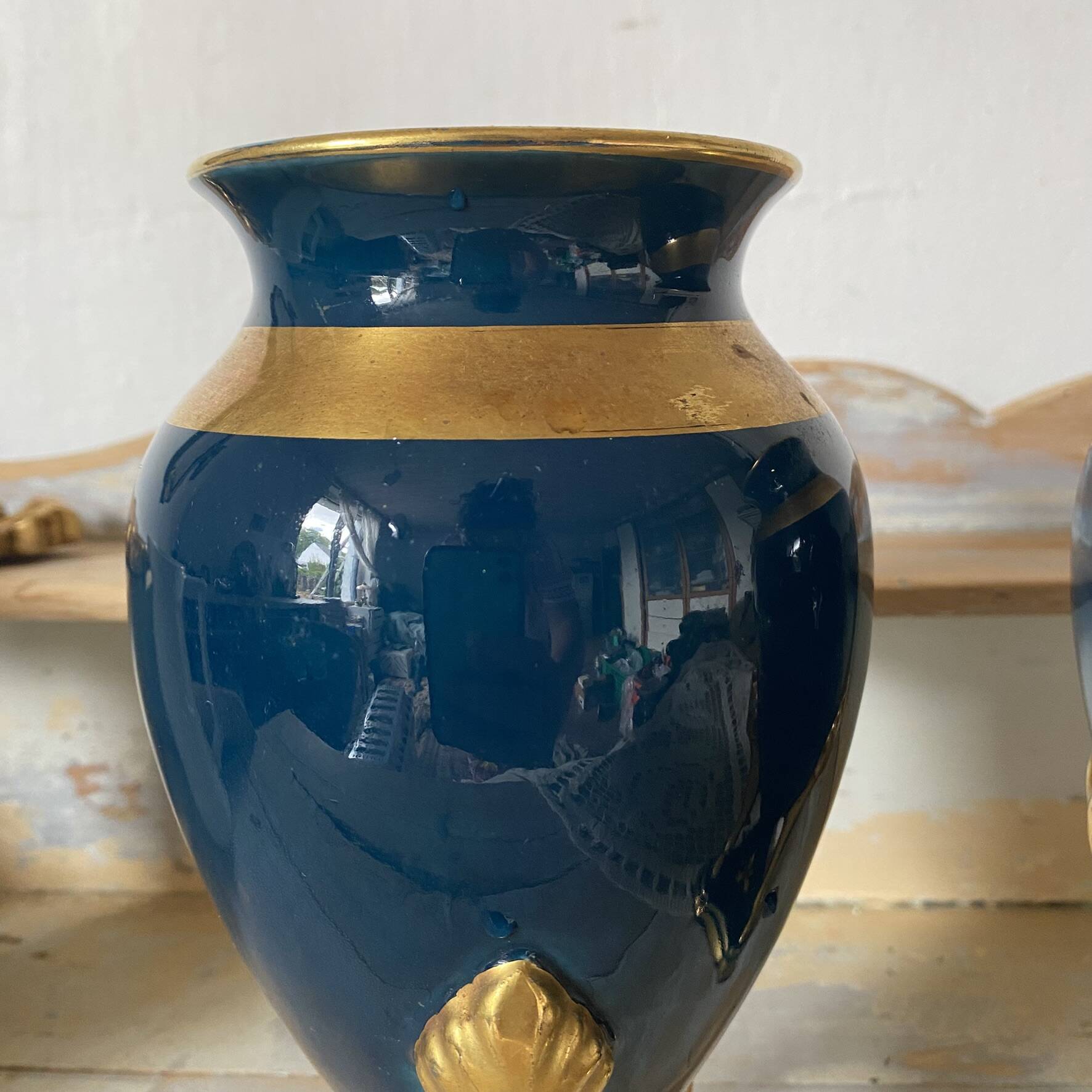 Pair of ceramic vases in Empire style