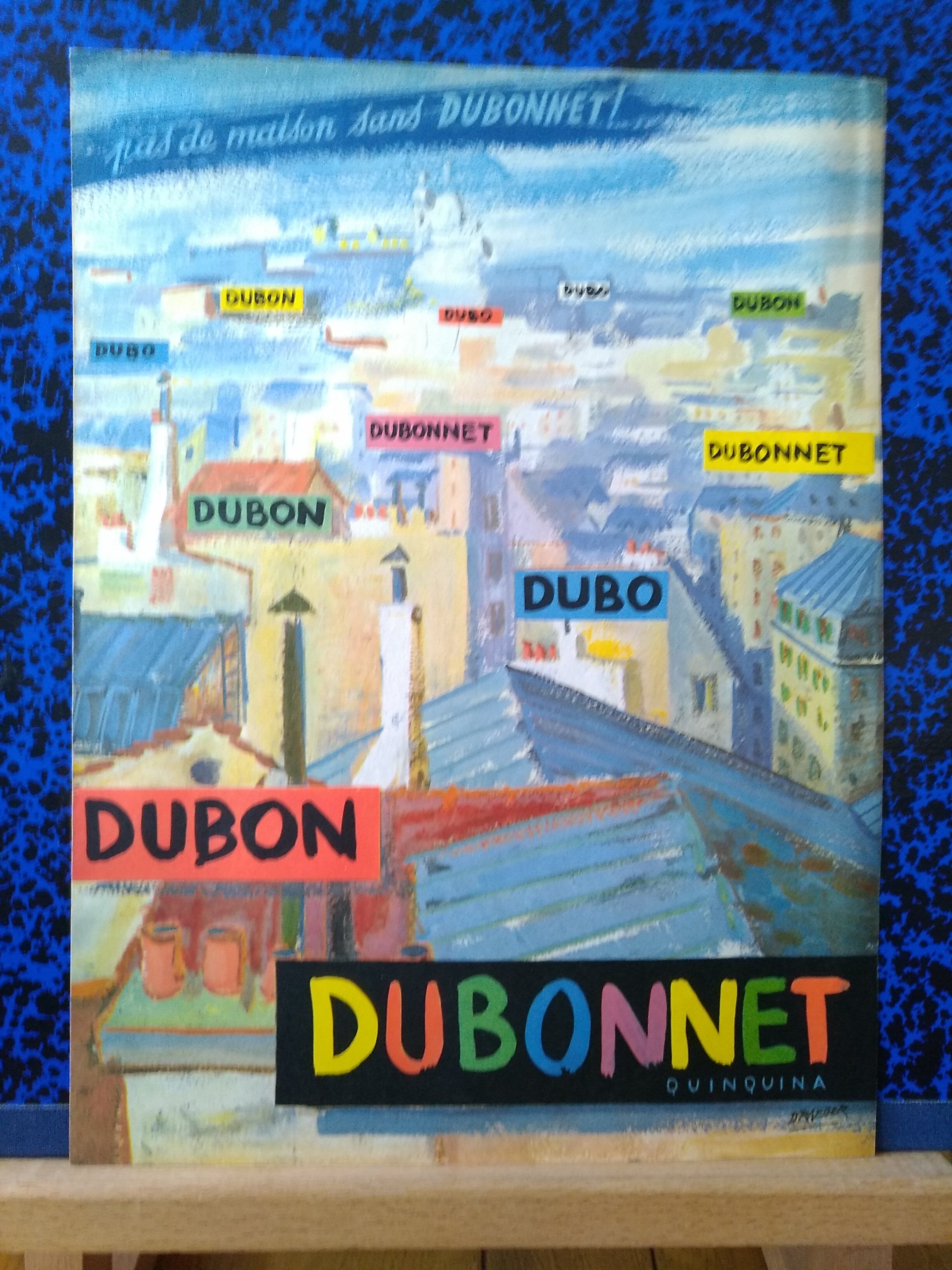 Publicité ancienne Dubonnet elle et lui recto-verso 1937 issue de