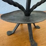 Brutalist wrought iron chandelier from the 60s