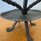 Brutalist wrought iron chandelier from the 60s