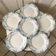 set of 6 flat plates in Iron Earth K&G Lunéville model "Angèle" late 19th century
