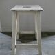 Original patina wooden handle stool