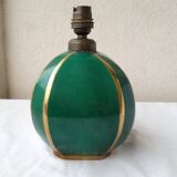 Green ceramic lamp base