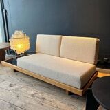 Sofa-bench in the Perriand / Chapo style