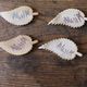 A set of 4 handcrafted pottery knife rests in blue.