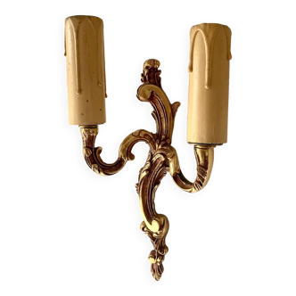 Bronze wall light, cardboard candles