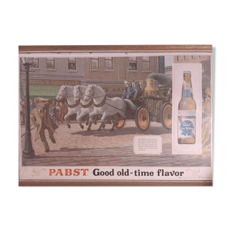 Advertising poster Pabst good time old-time flavor