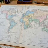 Printed in 1879, map of the discoveries