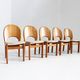 Chaises de salle à manger vintage en teck danois par Glostrup, lot de 5