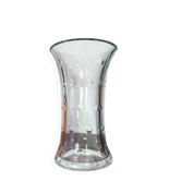 ST LOUIS "Bubbles" vase diabolo cut crystal bubbles signed - H 25 cm