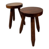 Pair of tripod stools