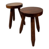 Pair of tripod stools