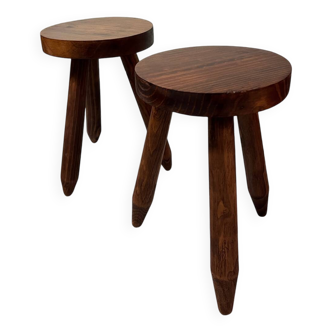 Pair of tripod stools