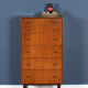 Retro teak 1960s tall G plan tolawood chest of drawers
