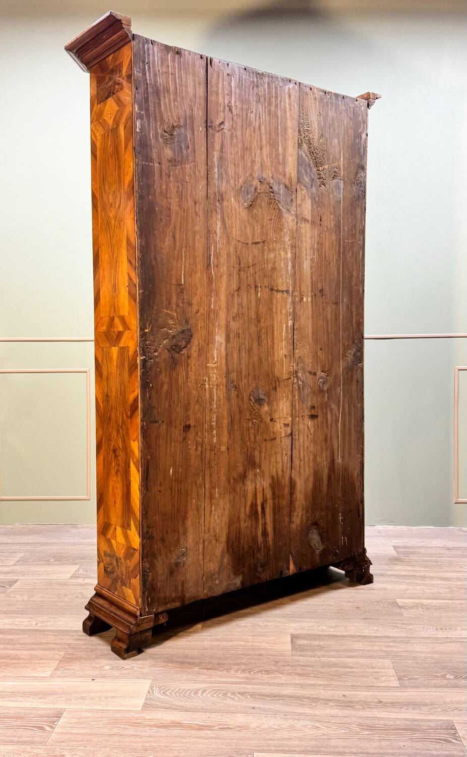 Bonnetière In Marquetry Louis XIV XVII Eme Century