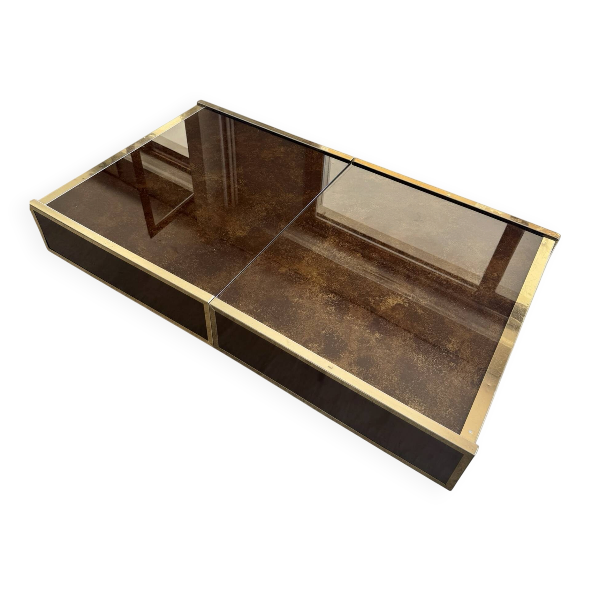 Coffee table bar Maison Lancel, Willy Rizzo style