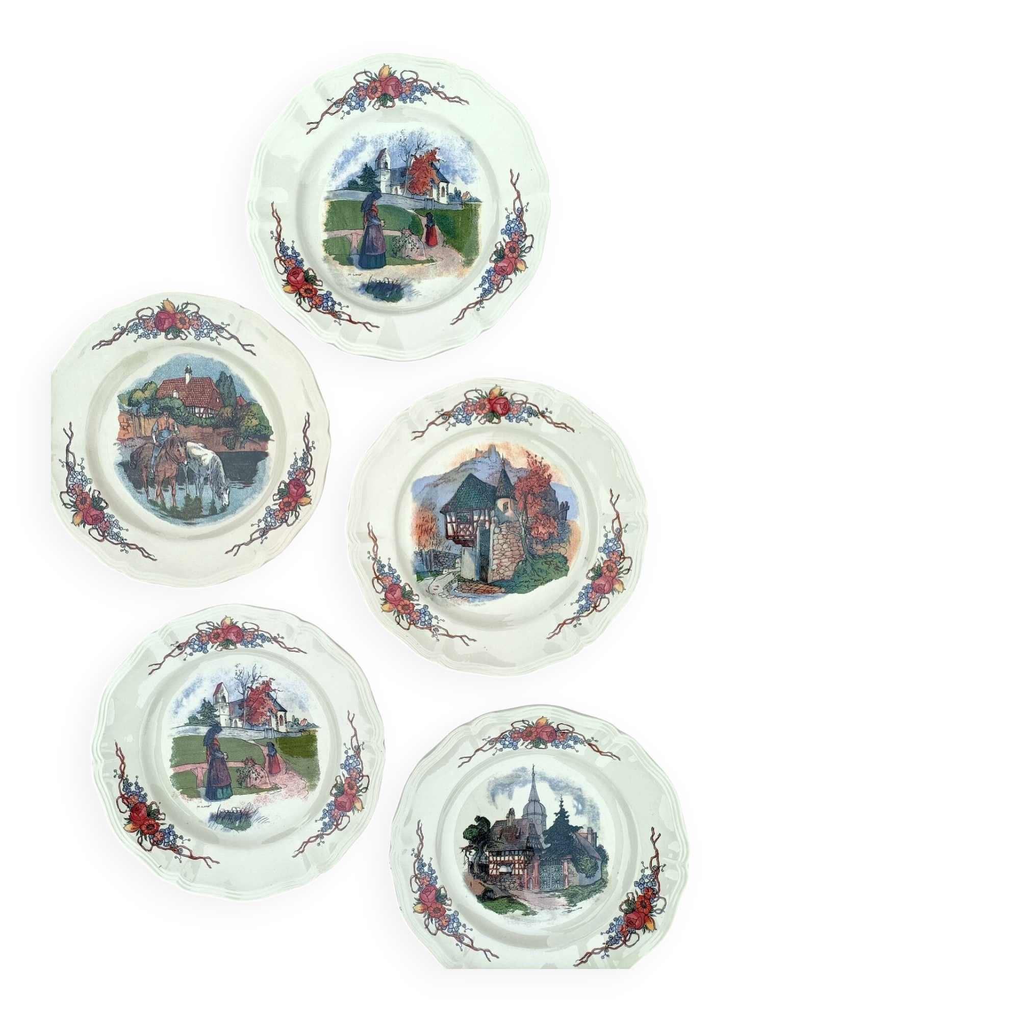 Digoin Sarreguemines plates
