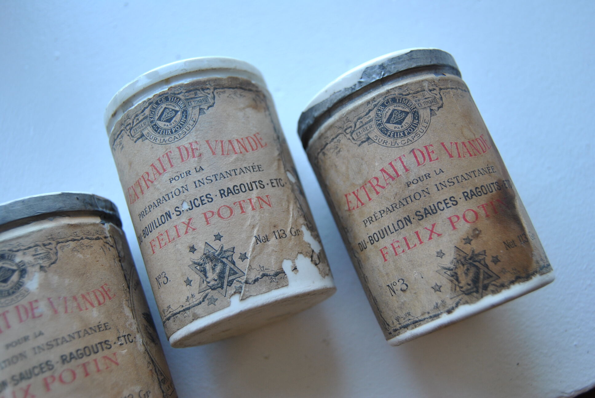 Lot of ceramic pots Felix Potin