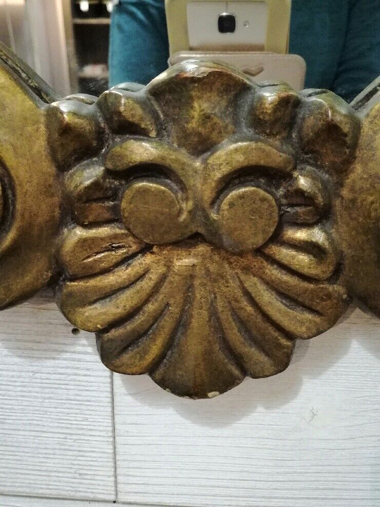 Golden mirror 77x56cm