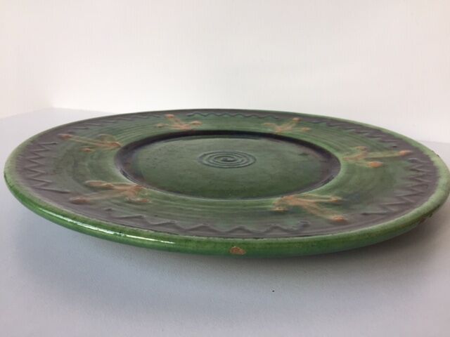 Painted and varnished terracotta stamped Biot