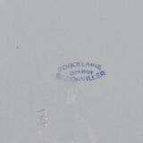 Plat ancien Badonviller – décor floral rose – porcelaine opaque années 50