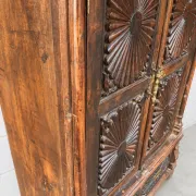 Armoire du Rajasthan teck sculpté