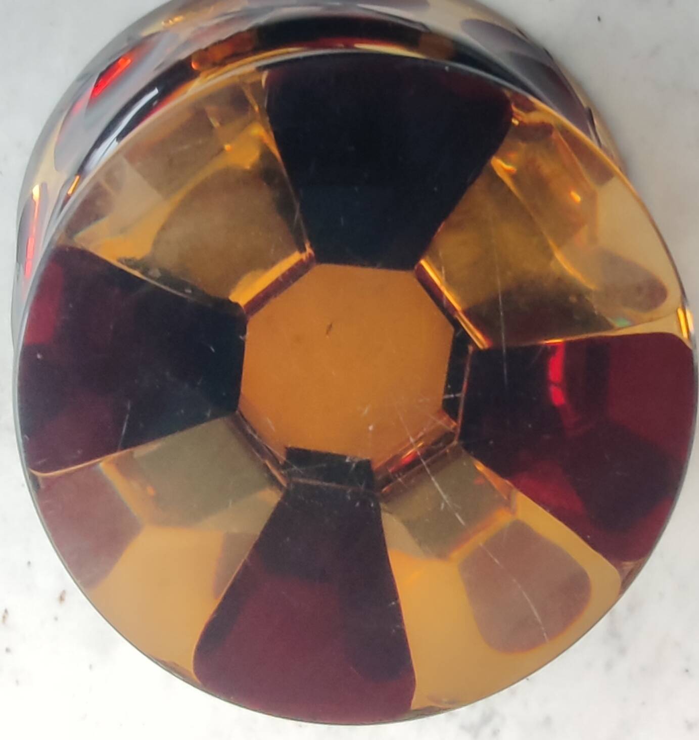 Old Bohemian Cut Crystal Cup