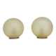 Pair of 2 glass swirl lamps, 1970 Italy