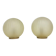 Pair of 2 glass swirl lamps, 1970 Italy