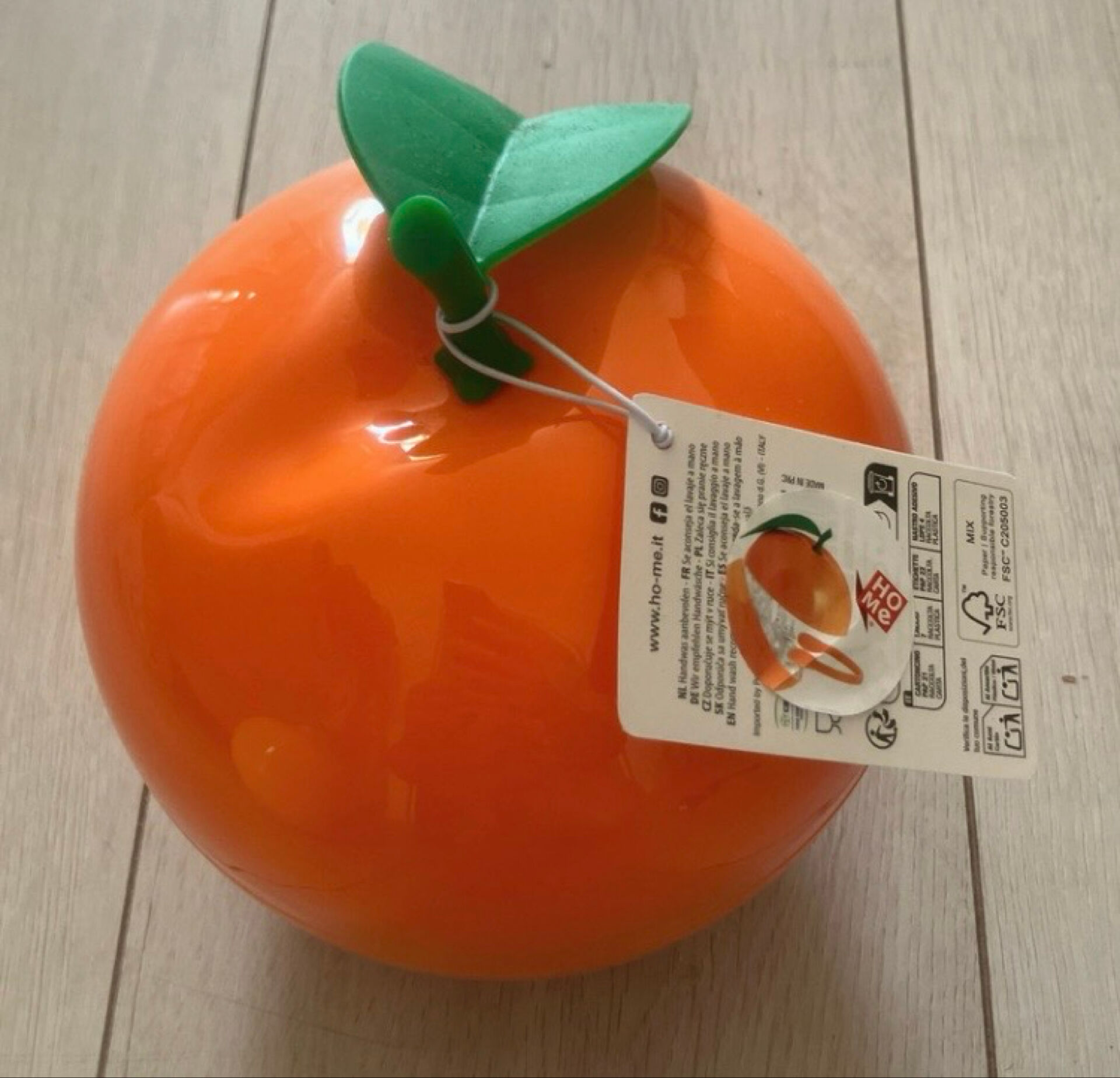 Sceau à glaçons orange
