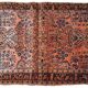 Handmade antique Persian Sarouk rug 109cm x 164cm 1920s - 1B747