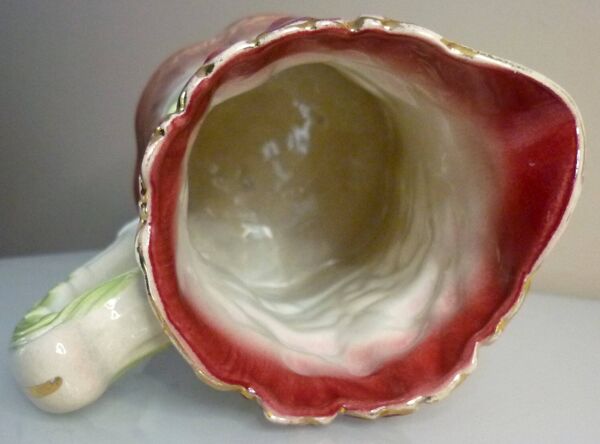 Pichet barbotine, faïencerie Onnaing, céramique art nouveau, modèle n° 790