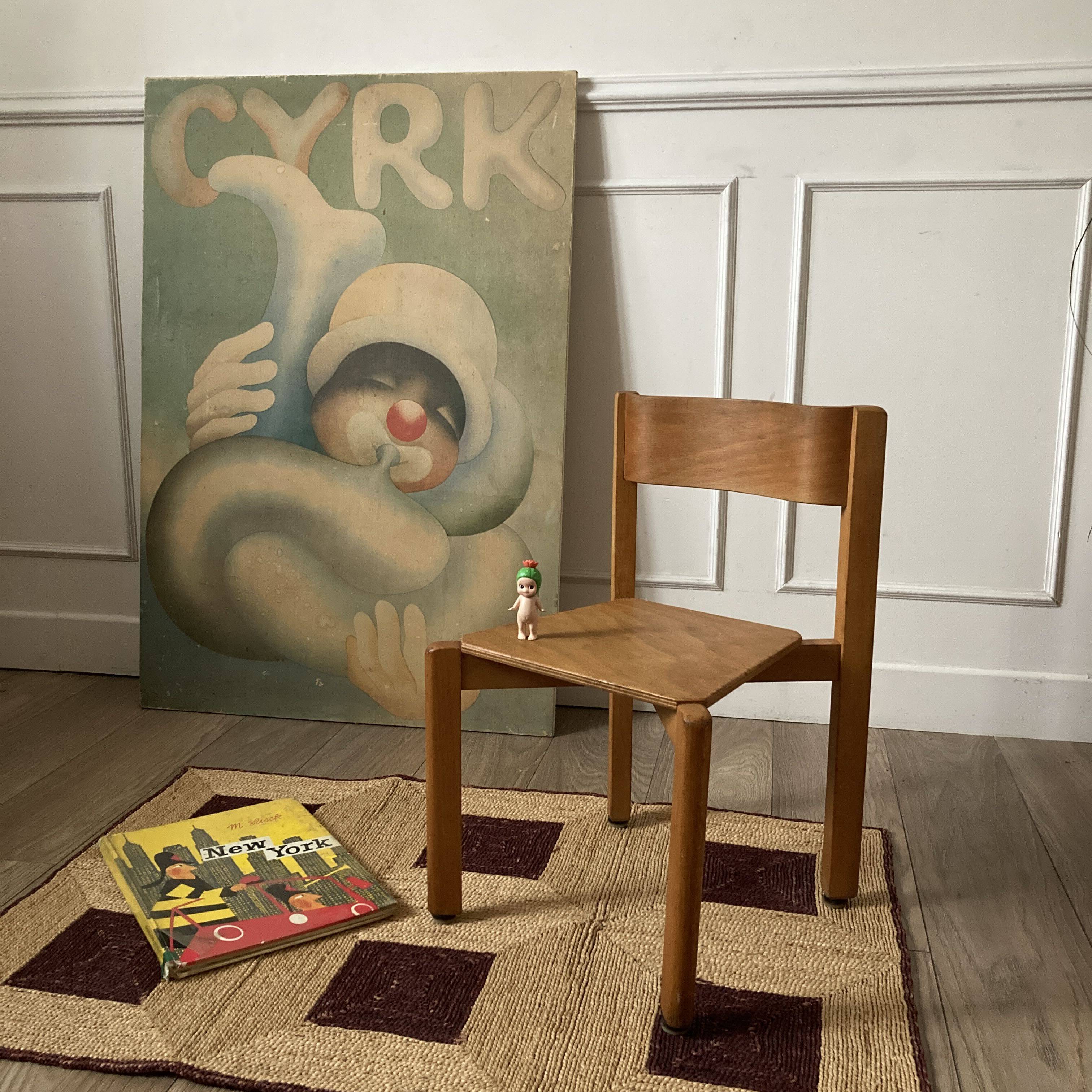 Wooden children's chair