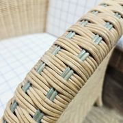 Set of 4 wicker armchairs / Domicil Möbel / Germany/ 1990s.