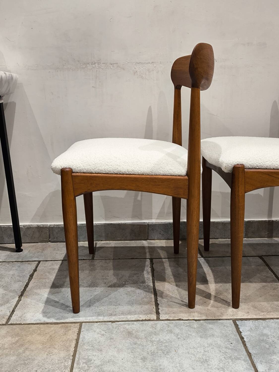 4 vintage Scandinavian teak chairs by Johannes Andersen 1960