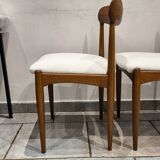 4 vintage Scandinavian teak chairs by Johannes Andersen 1960
