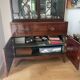 Library with English mahogany secretary.